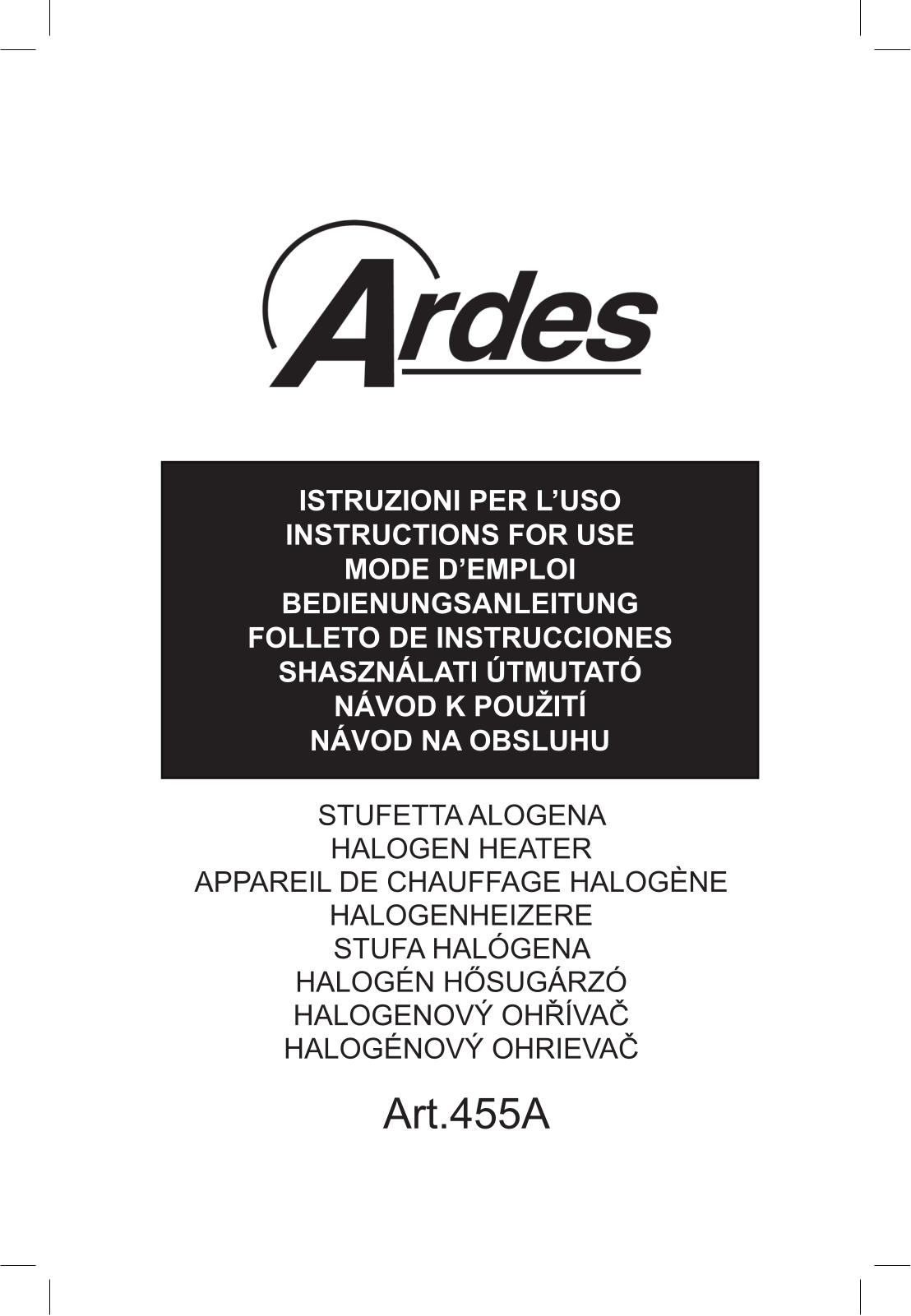 Ardes 455A, 455B User Manual - ManualMachine.com