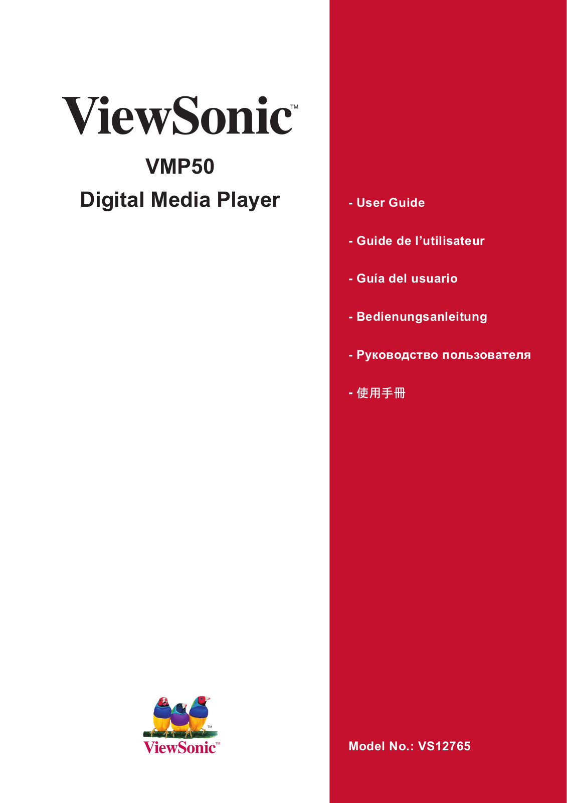 ViewSonic VS12765 User Manual