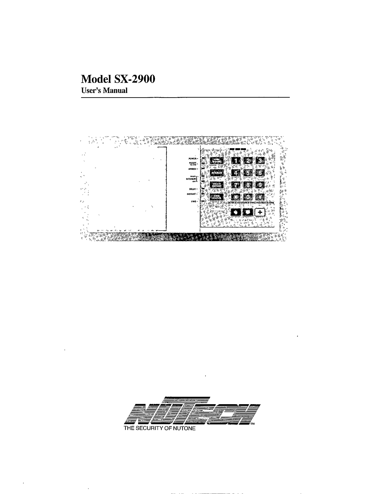 Nutech security SX-2900 User Manual