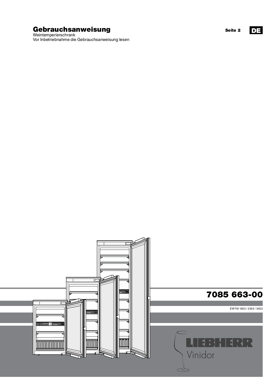 liebherr EWTdf 3553 User Manual