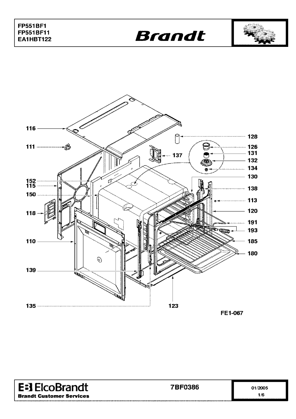 BRANDT FP551 User Manual