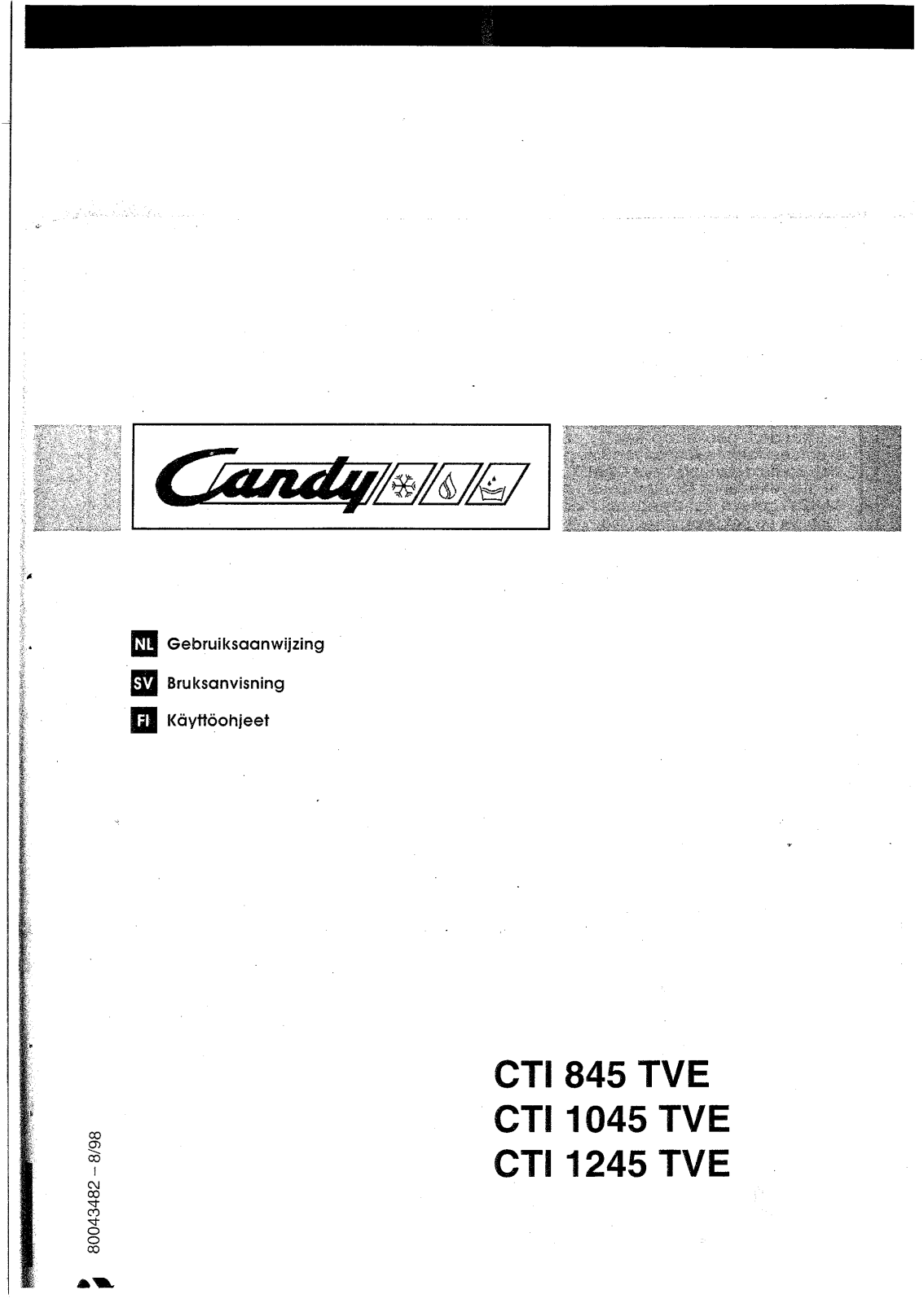 Candy CTI 1245 TVE, CTI 1045 TVE, CTI 845 TVE User Manual