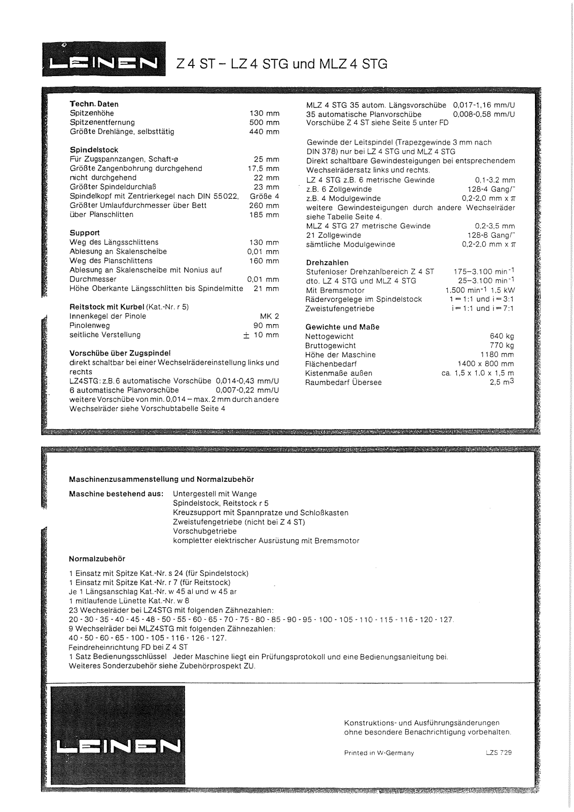 Leinen Z4ST, LZ4STG, MLZ4STG User Manual - ManualMachine.com