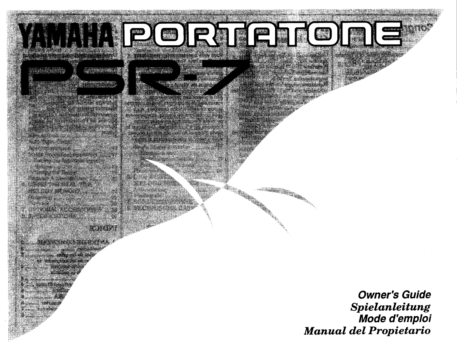 Yamaha PSR-7E, PSR-7 User Manual