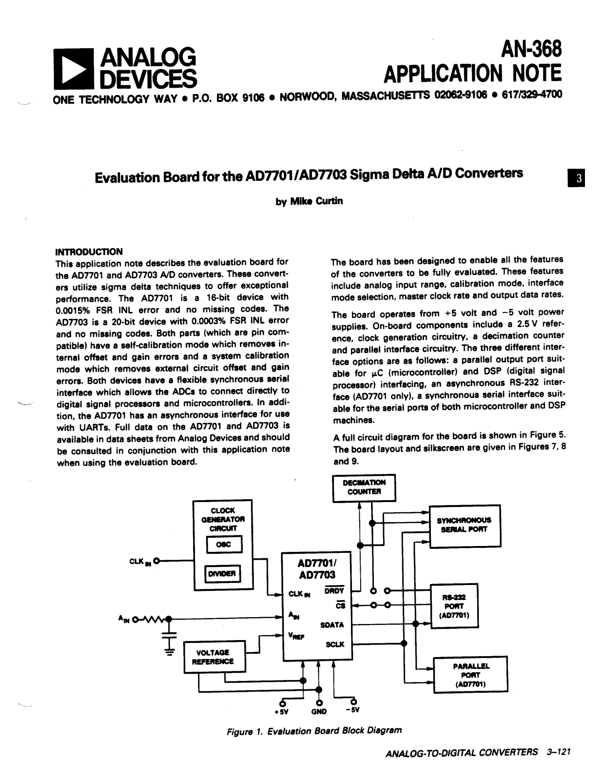 Analog Devices AN368 Application Notes