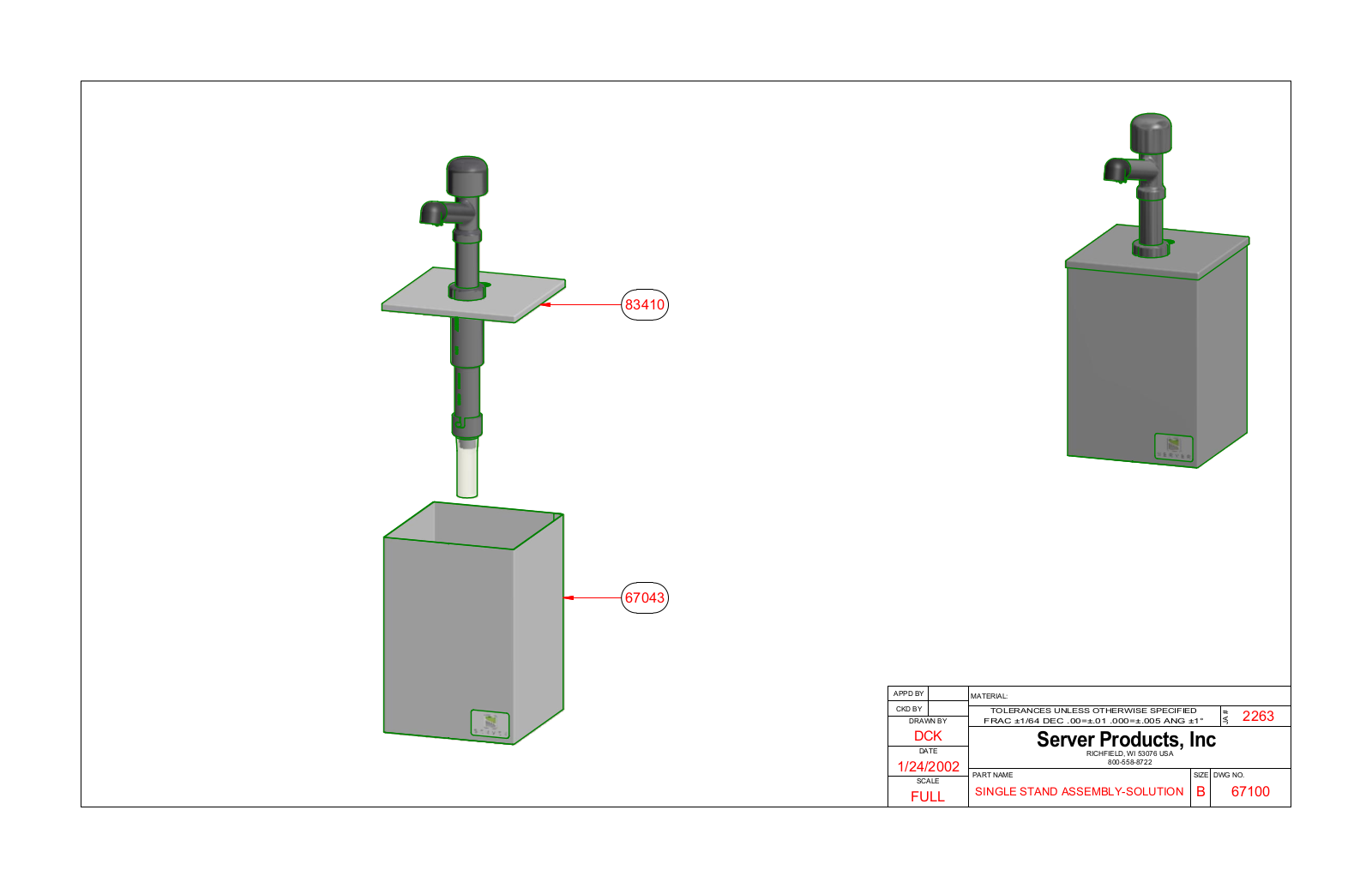 Server 67100 Parts Manual