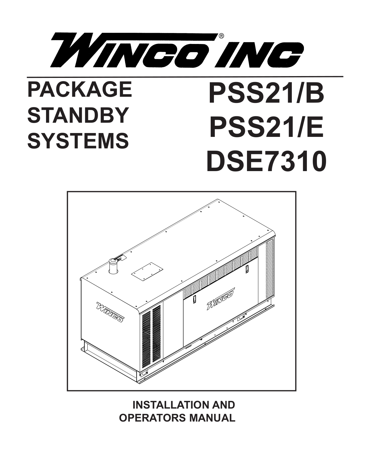 Winco ULPSS21E User Manual