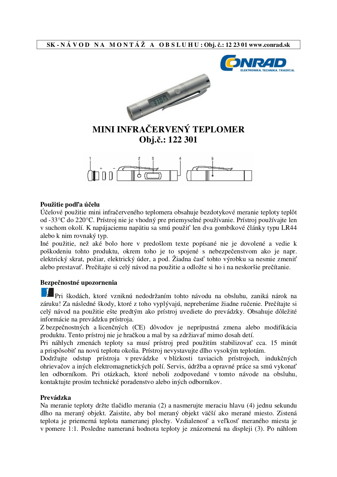 Basetech MINI 1, 122301 User guide