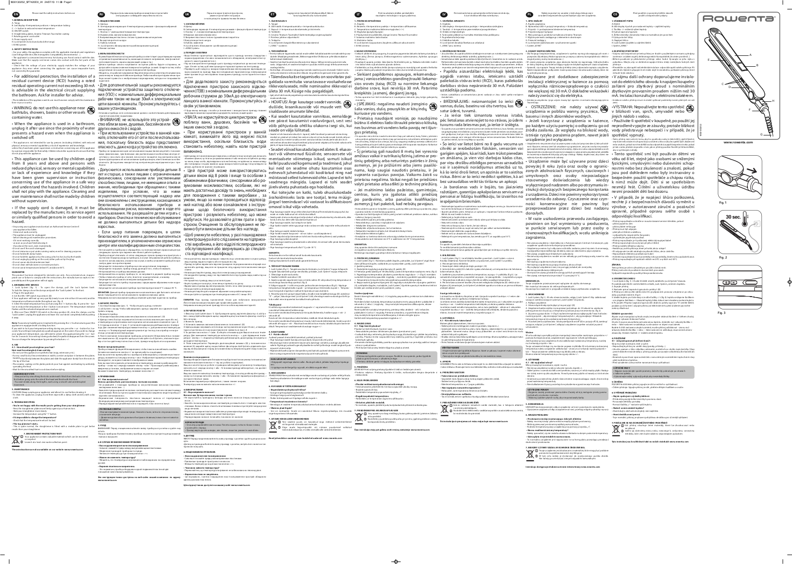 Rowenta SF7460 User Manual