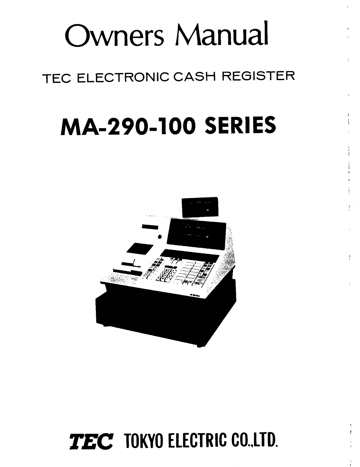 Toshiba MA-290 User Manual