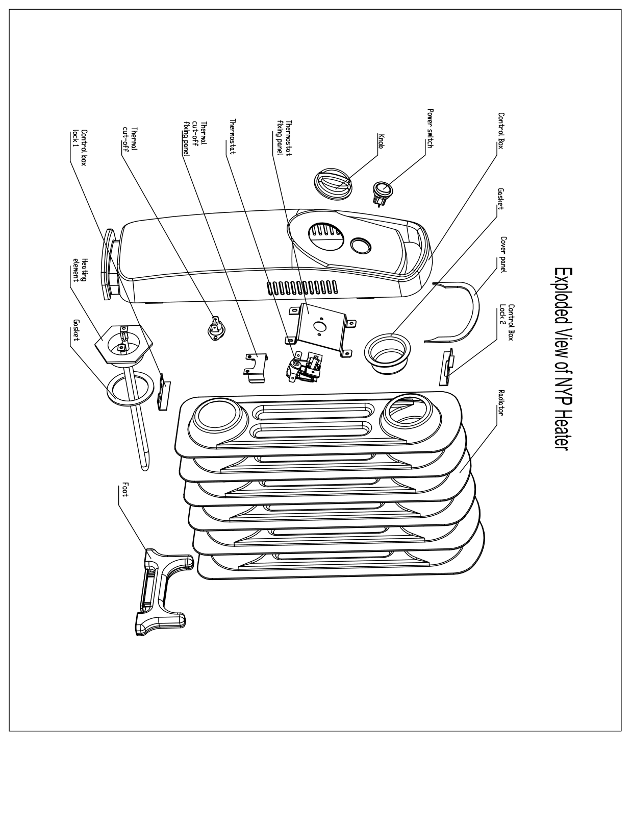 Vitek VT-1706 Exploded View