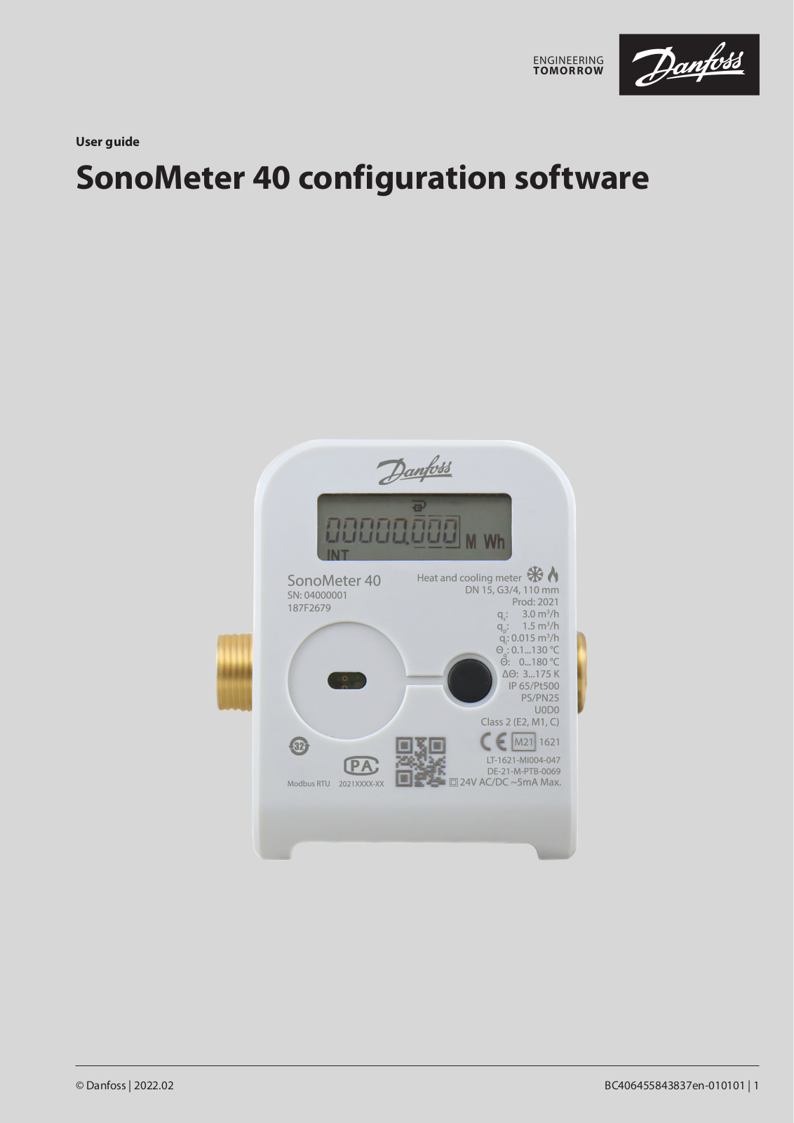 Danfoss SonoMeter 40 User guide