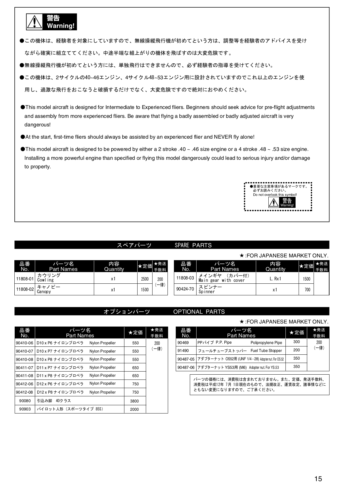 Kyosho MUSTANG 40 User Manual