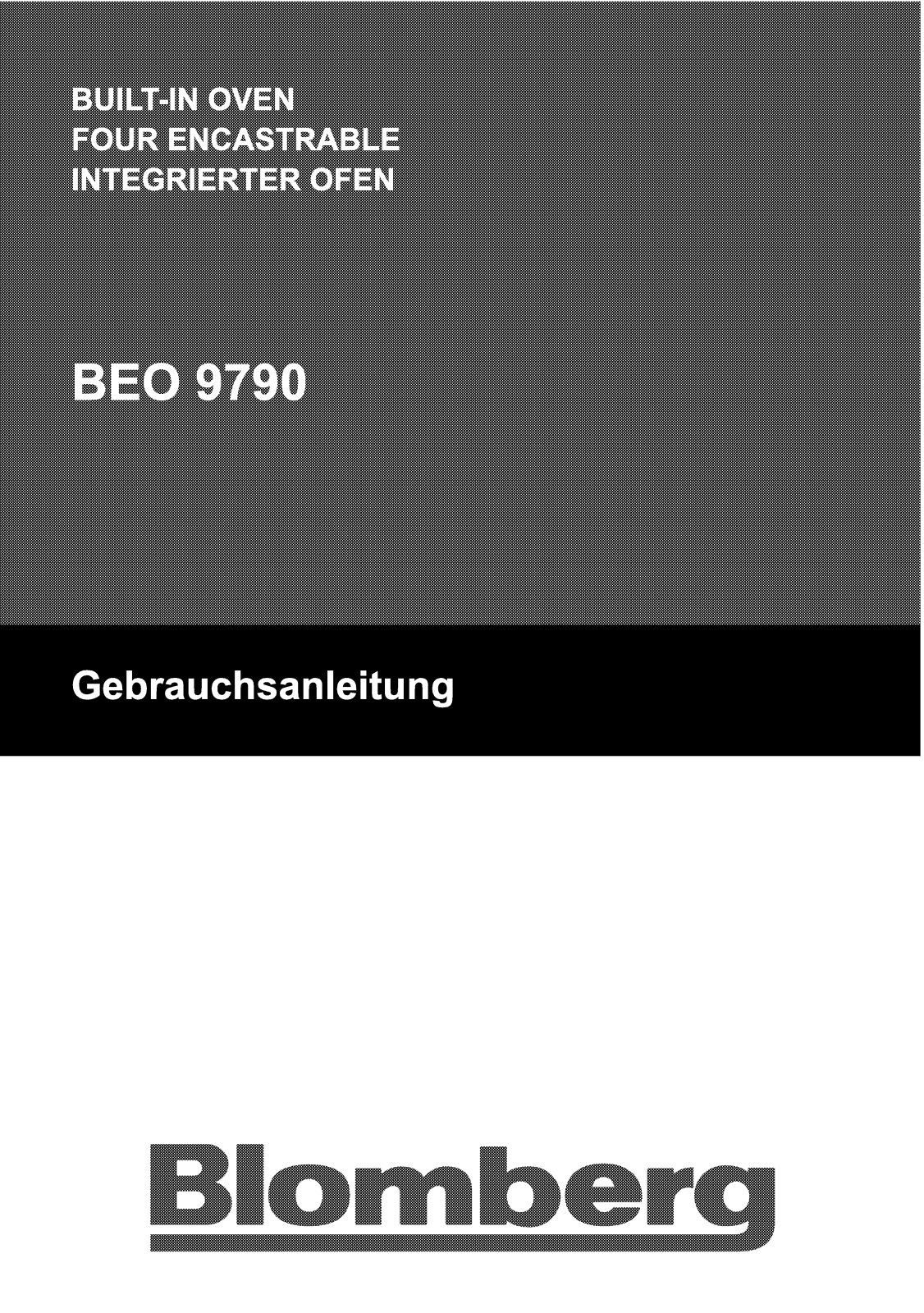 Blomberg BEO 9790 User Manual