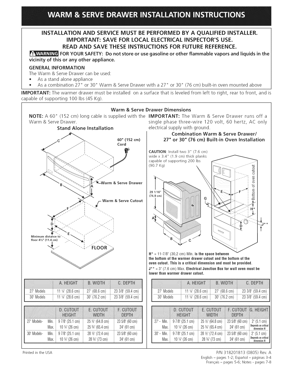 Kenmore Elite 79049212800, 79049213800, 79049219800 Installation Guide - ManualMachine.com