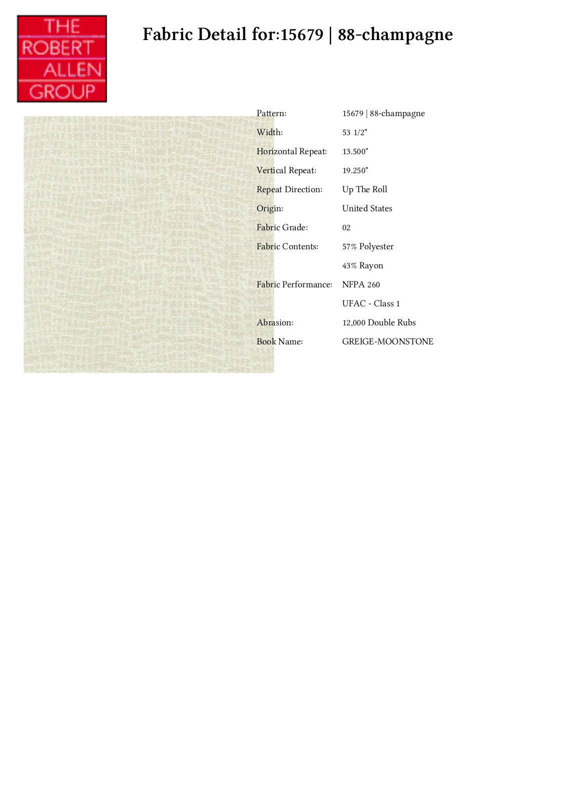 Duralee CRAL5193 Specifications - ManualMachine.com