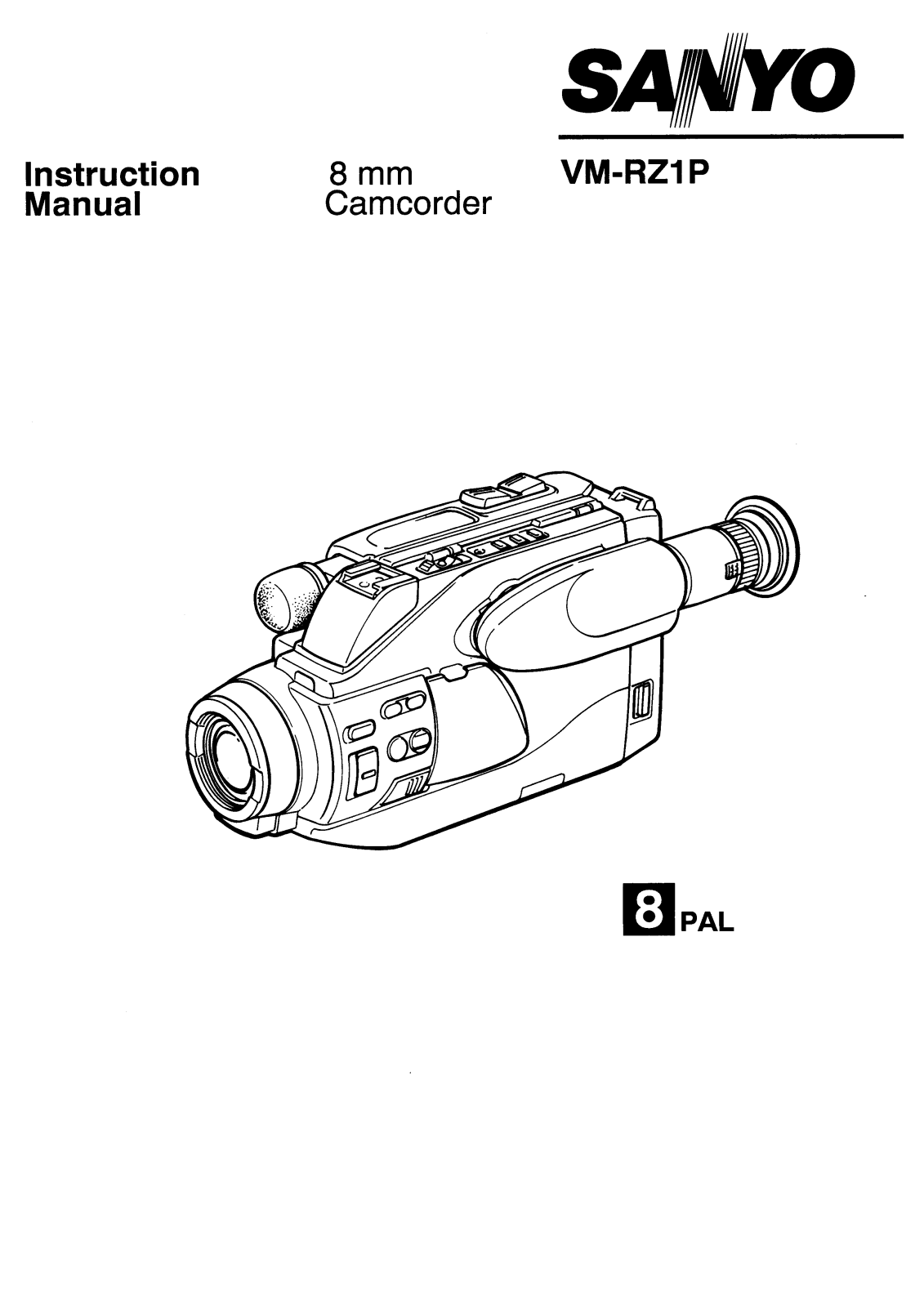 Sanyo CAMCORDER VM-RZ1P User Manual