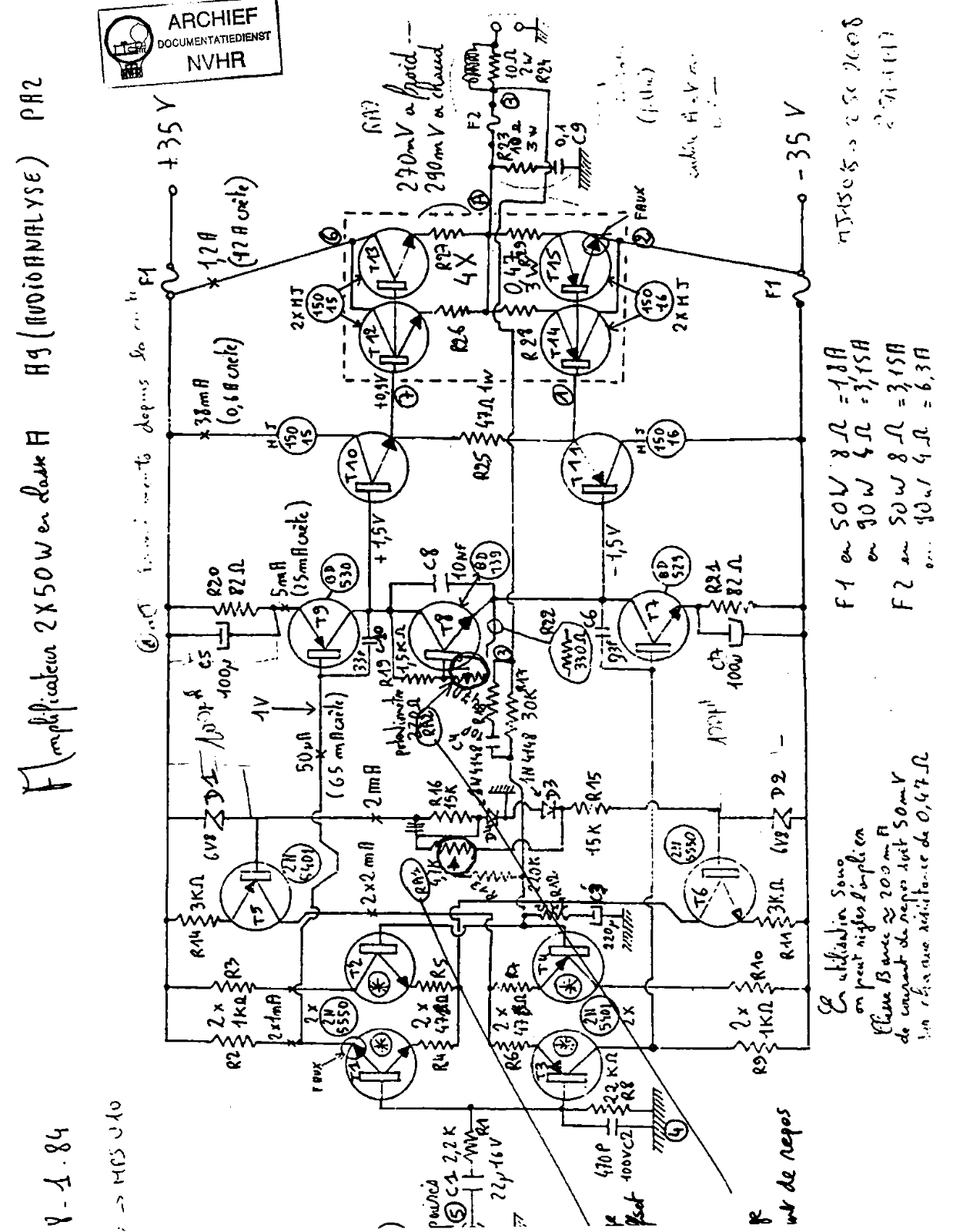 Audio Analyse PA90II Schematic - ManualMachine.com