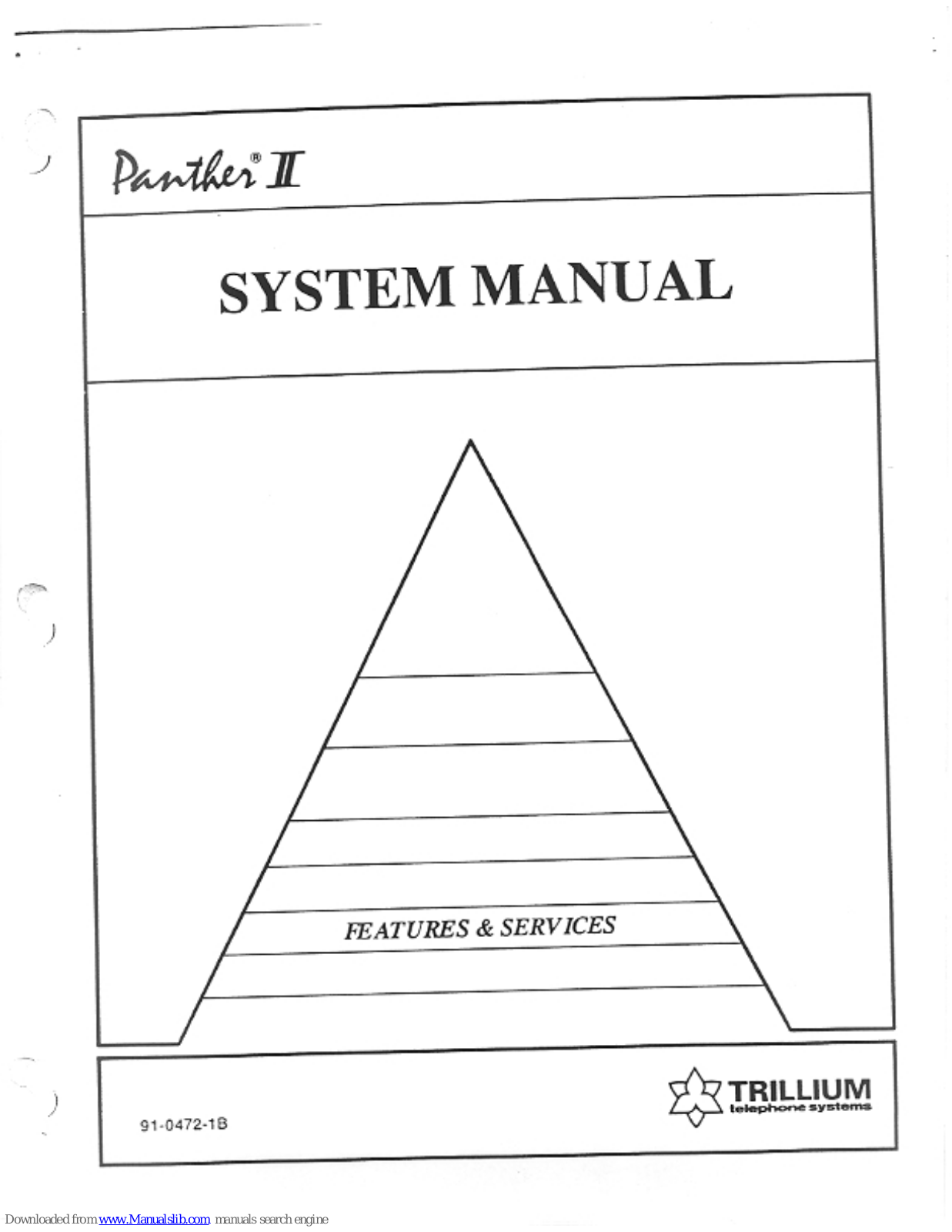 Trillium Panther II 1032, Panther II 2064, Panther II 820, Panther II Proprietary Peripherals System Manual