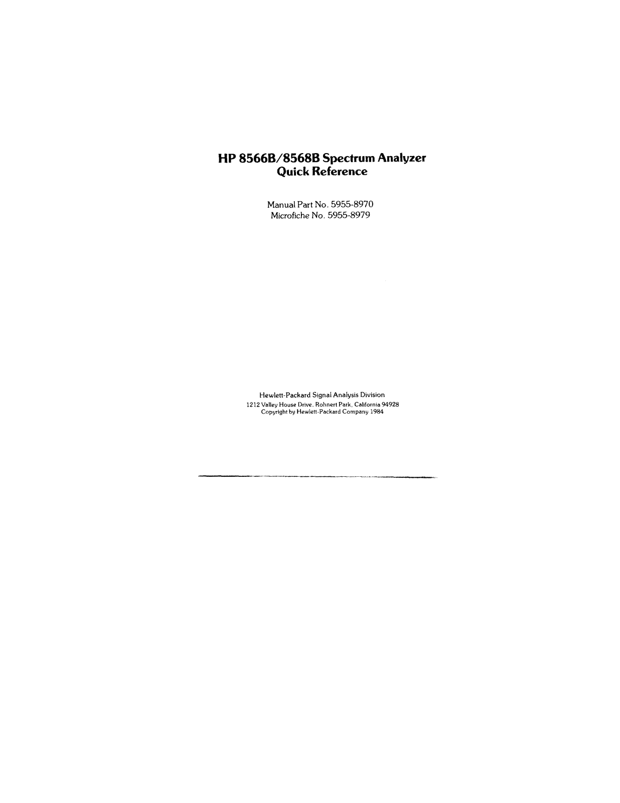 Keysight (Agilent) 8566B Data Sheet