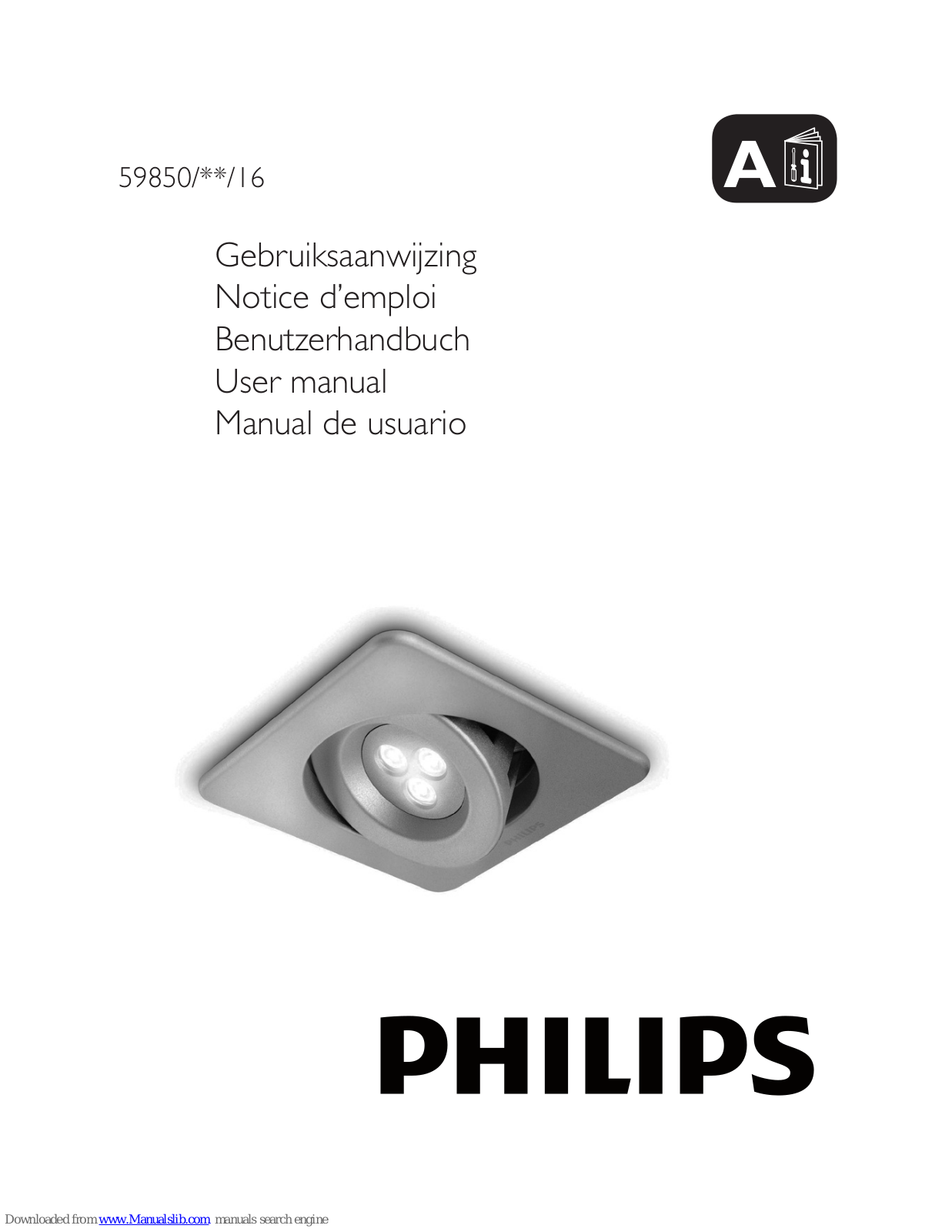 Philips 59850-31-16, 59850-48-16, 59850/**/16 User Manual