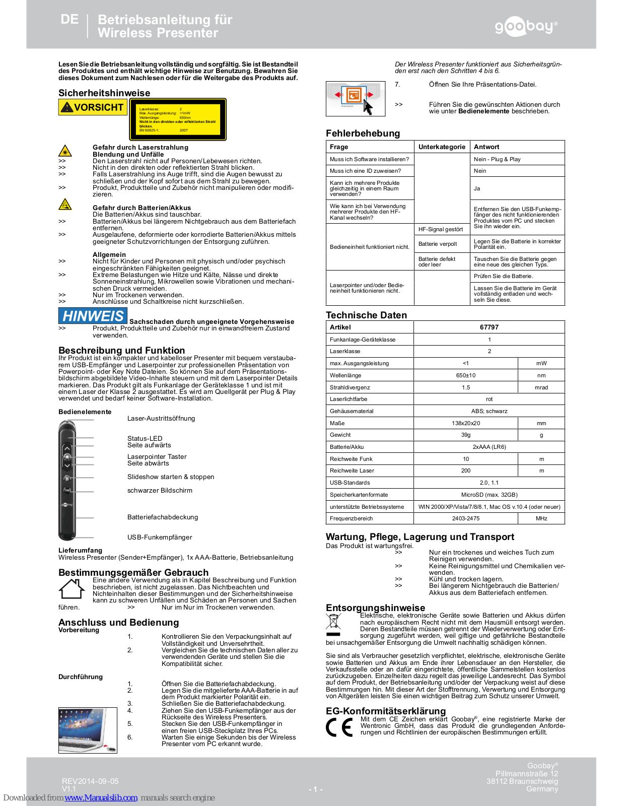 Goobay 67797, 67796 User Manual - ManualMachine.com