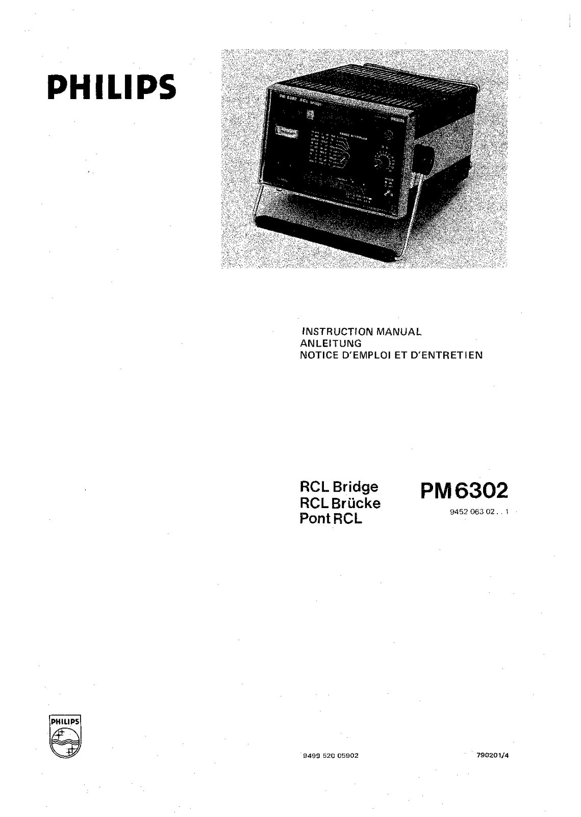 Philips PM6302 Service manual