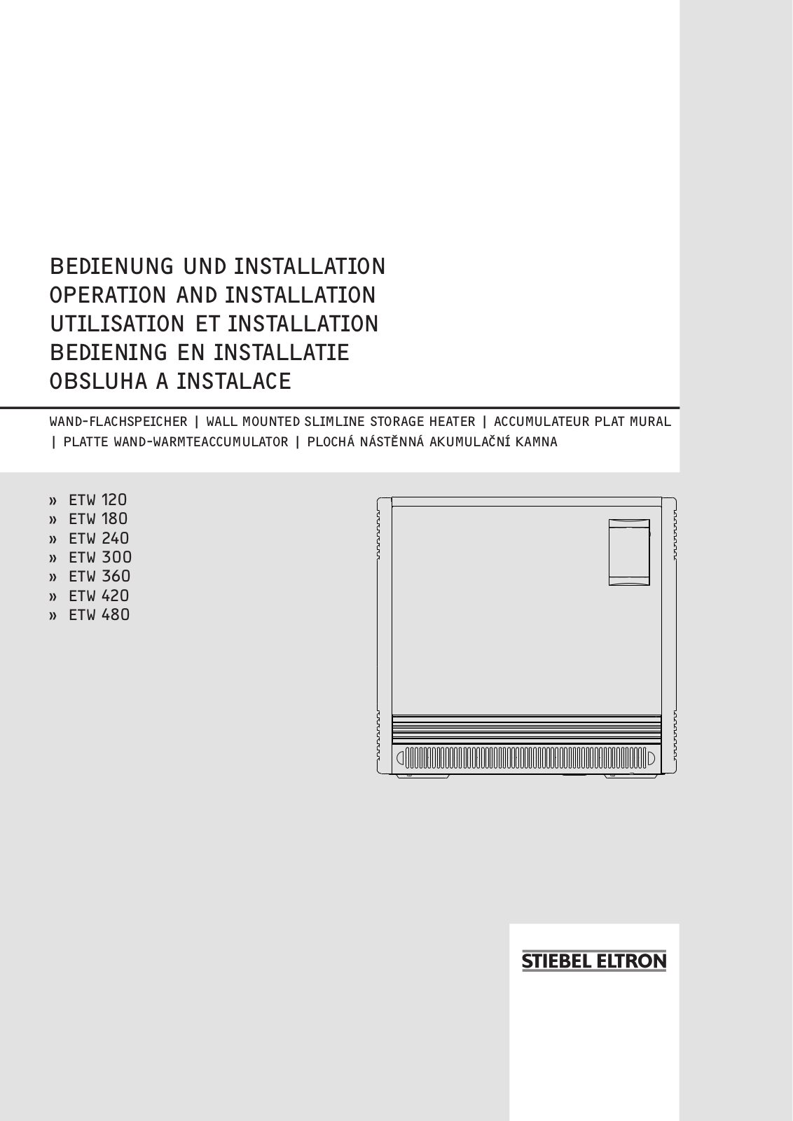 Stiebel Eltron ETW 180, ETW 120 User Manual