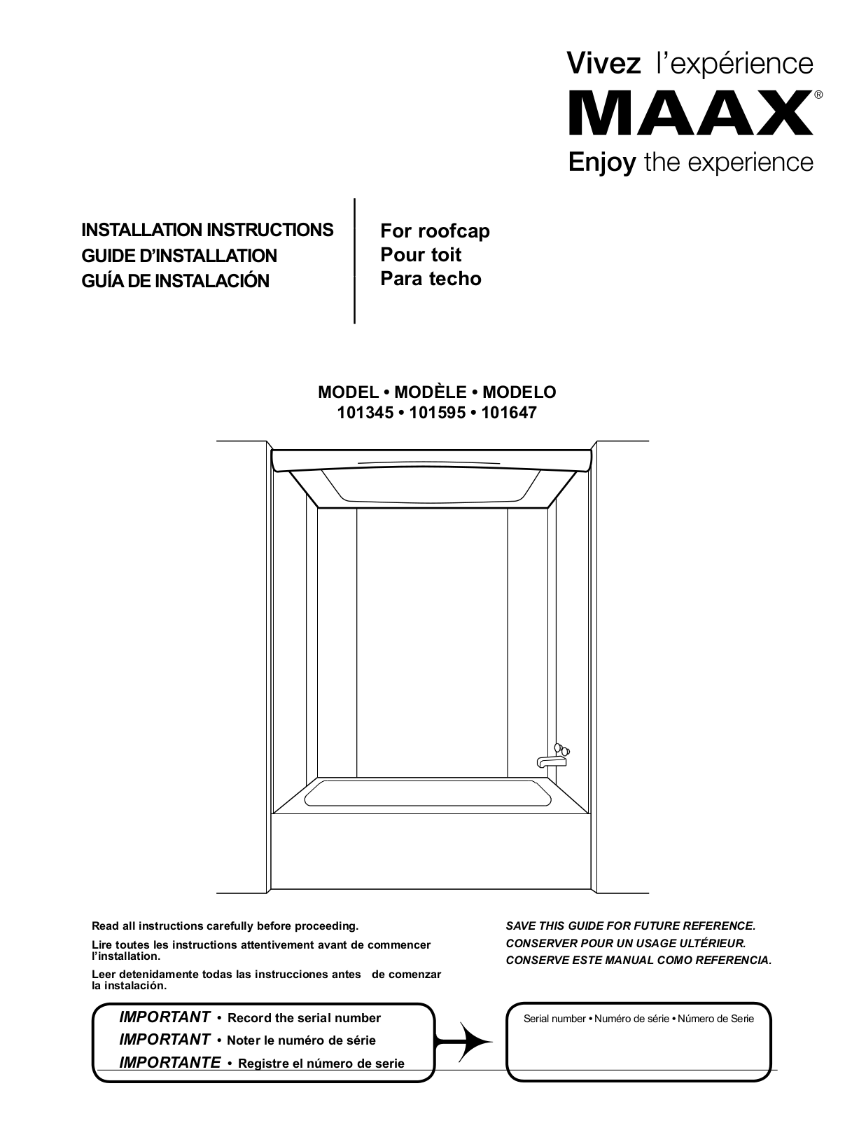 MAAX 80 ALASKA User Manual