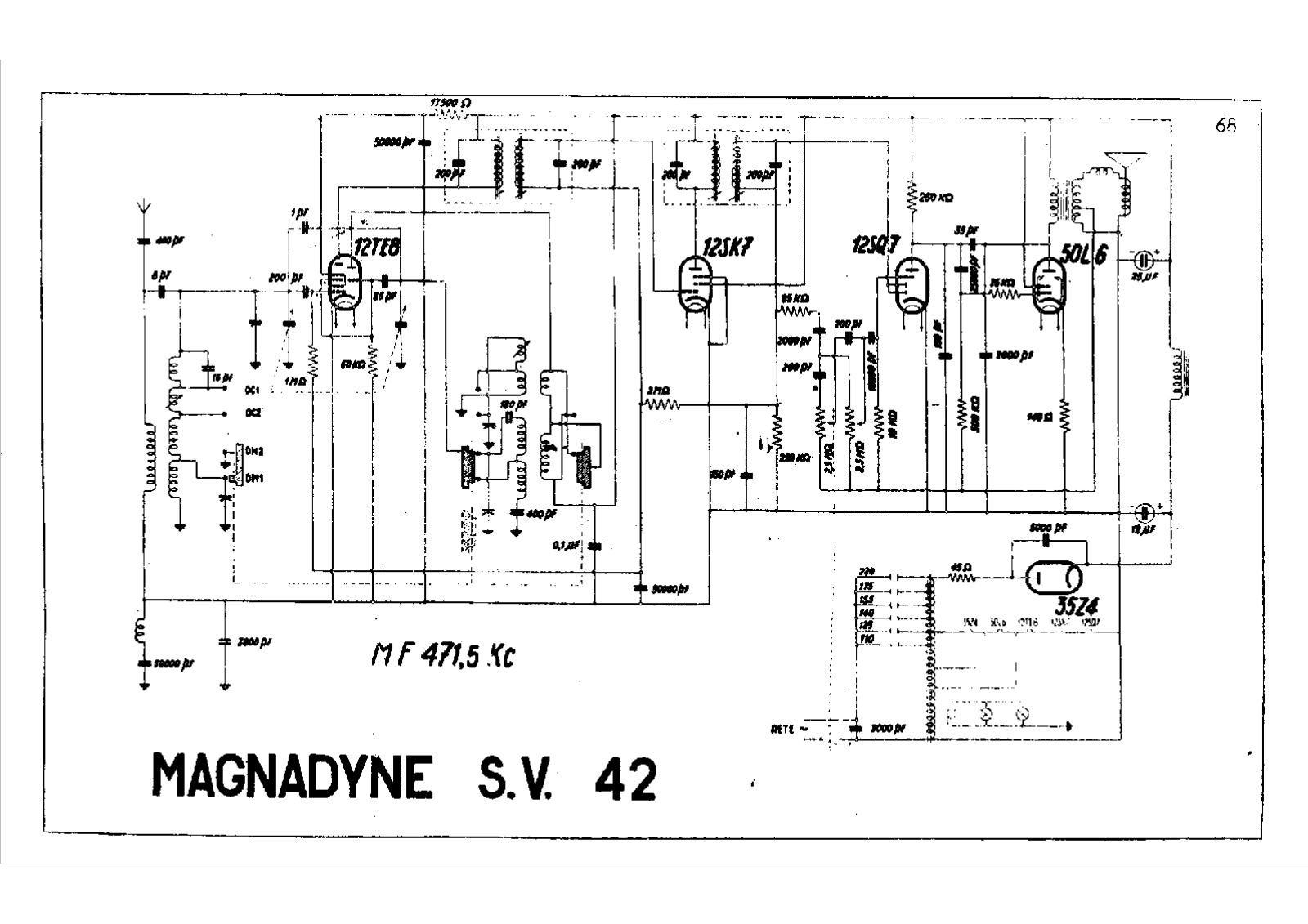 Magnadyne sv42 schematic