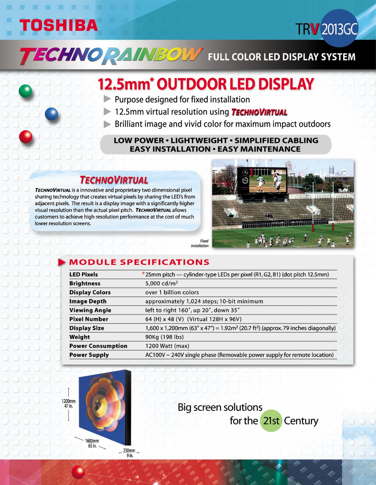 Toshiba TRV2013GC DATASHEET