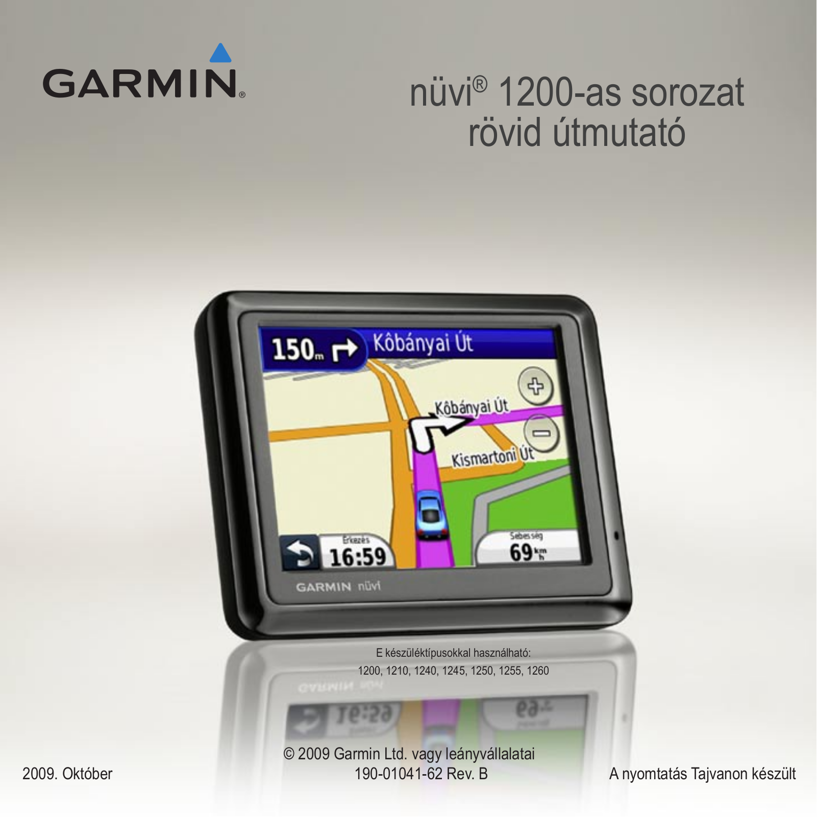 Garmin NUVI 1240, NUVI 120, NUVI 1200, NUVI 1260, NUVI 1250 User Manual