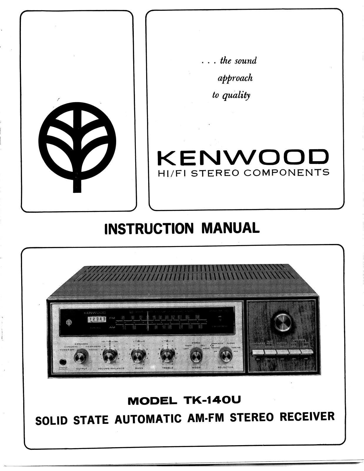 Kenwood TK-140-U Owners Manual