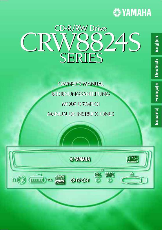 Yamaha CRW8824S, CRW8824S-NB User Manual
