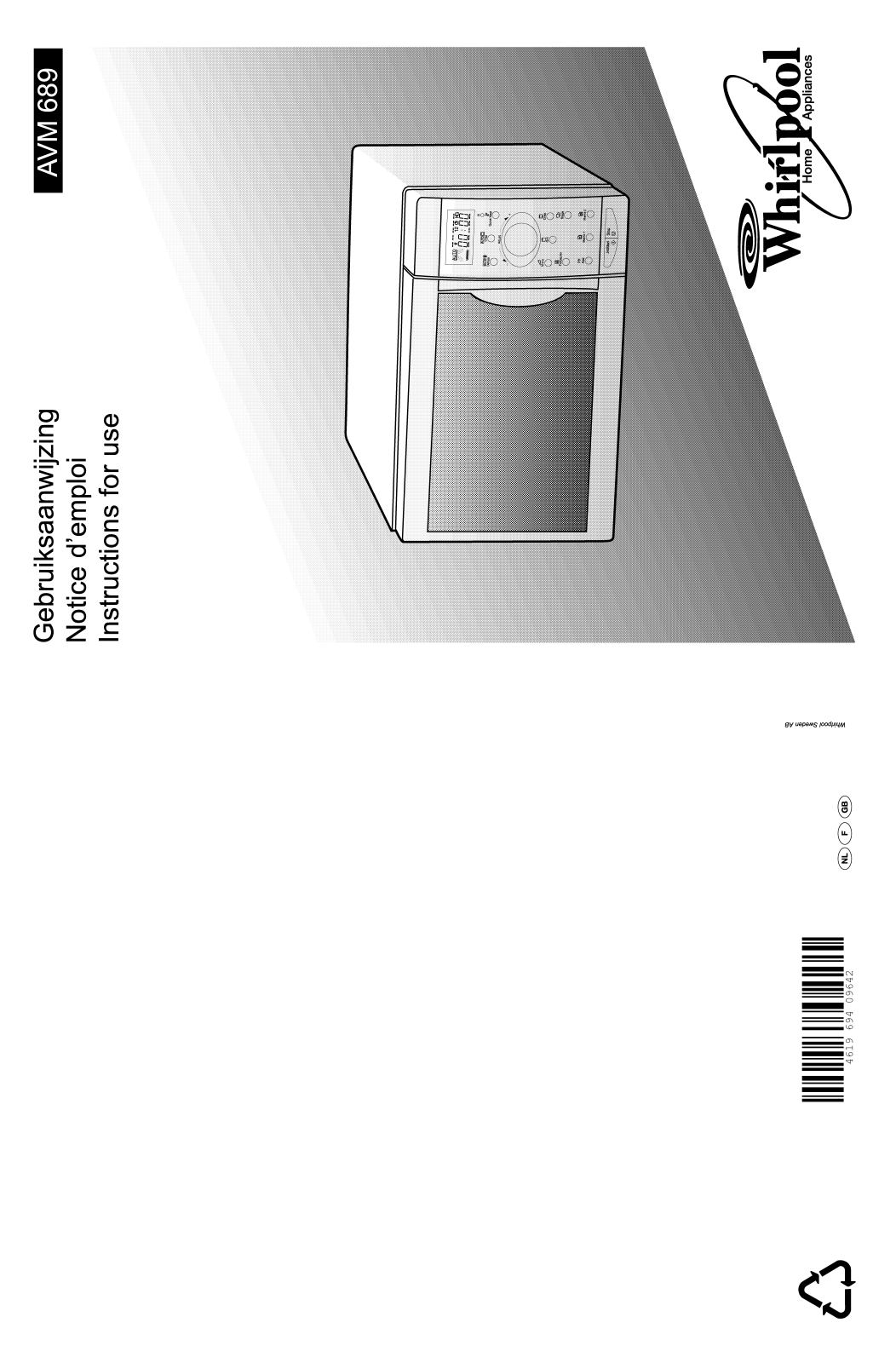 WHIRLPOOL AVM689 User Manual