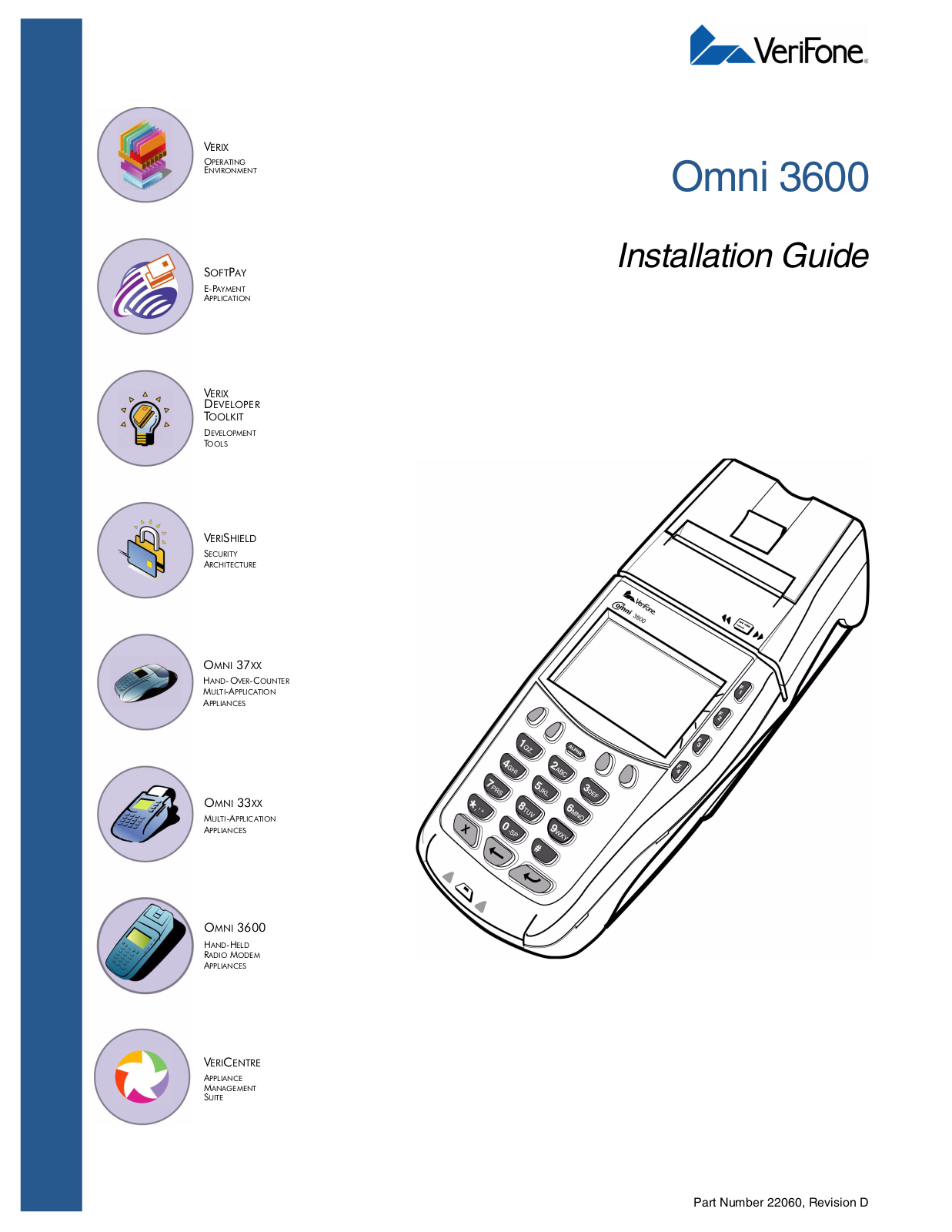 Verifone OMNI3600G Installation guide