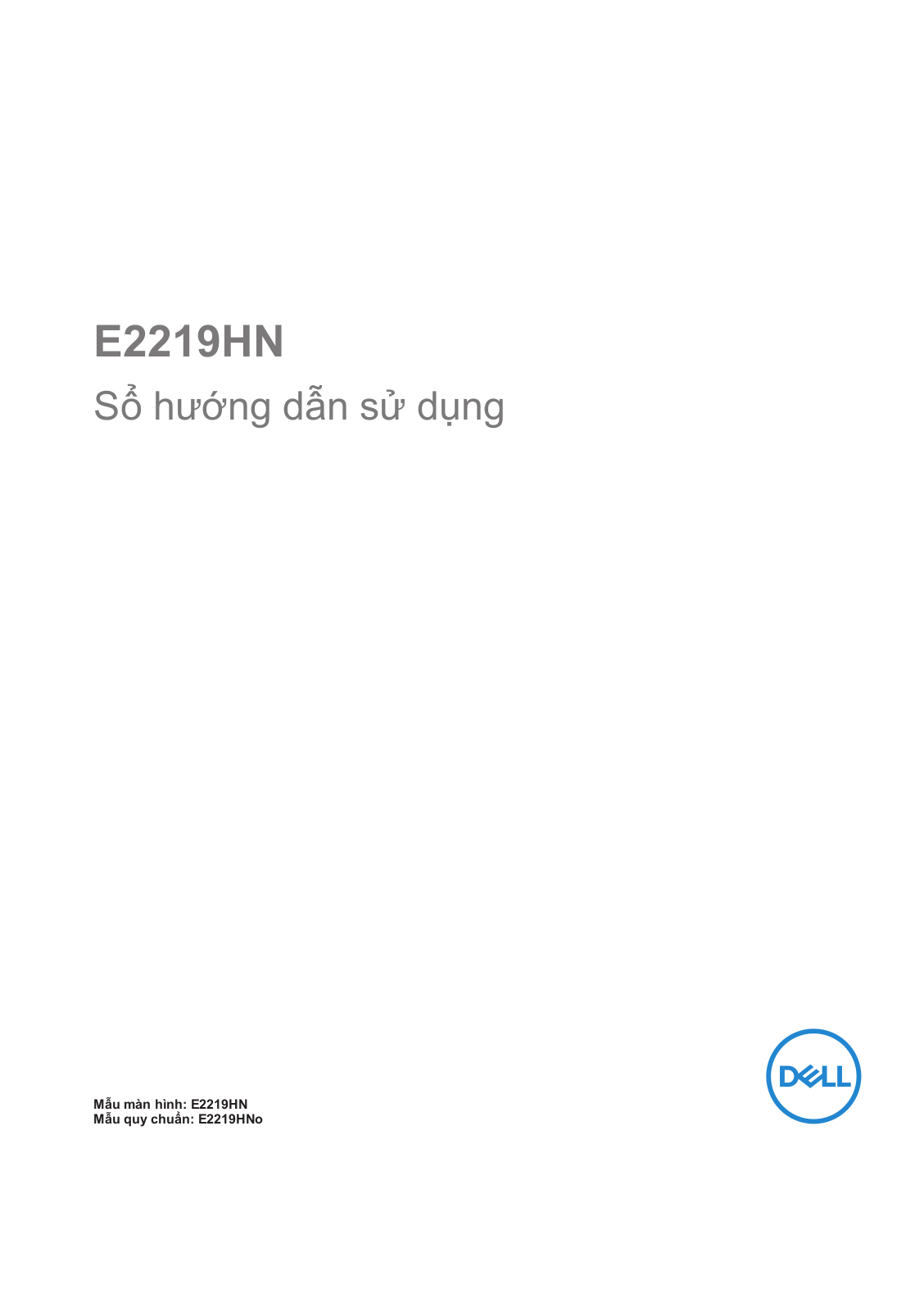 Dell E2219HN User Manual