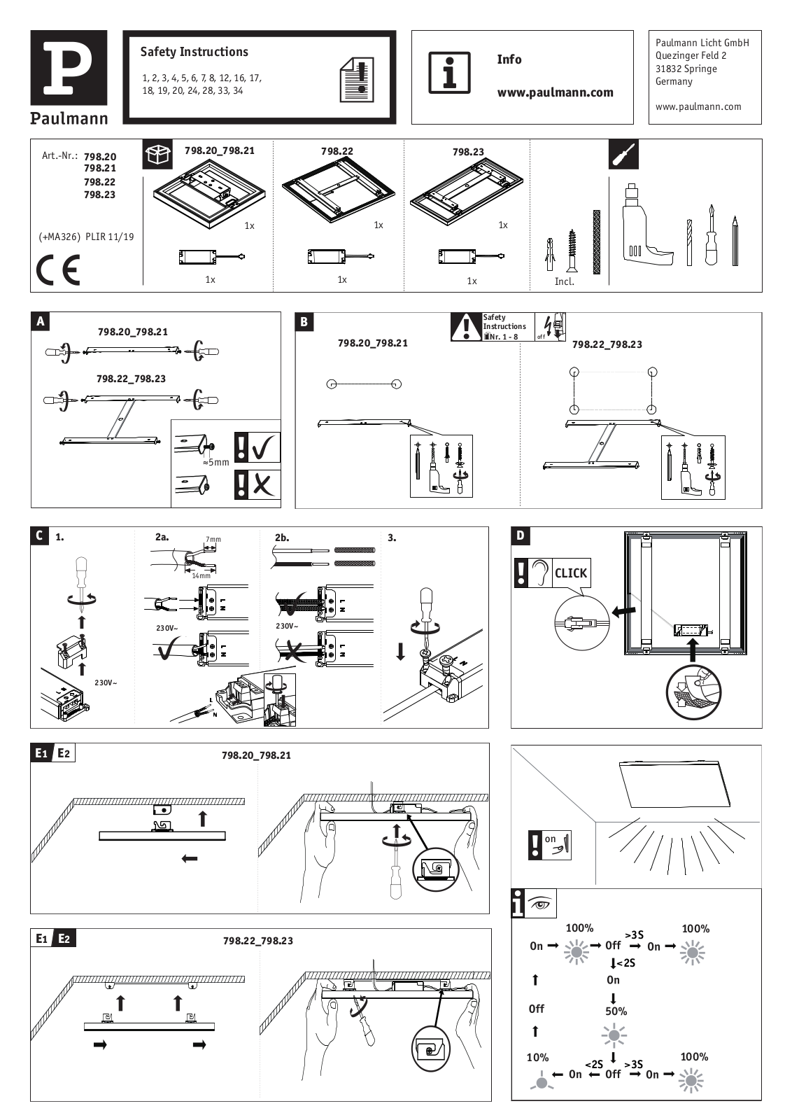 Paulmann 798.21 User Manual - ManualMachine.com