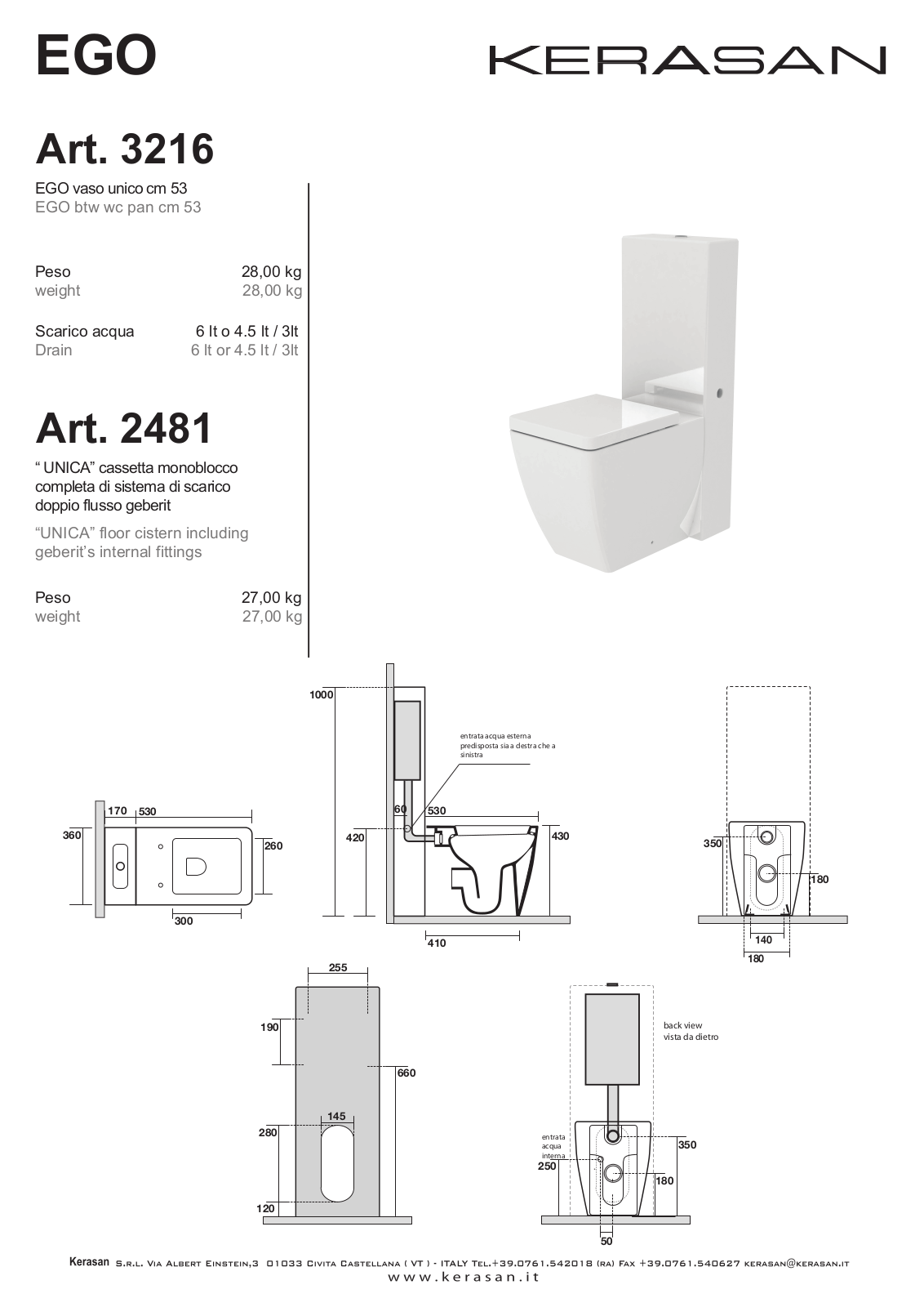 KERASAN UNICA 3216 Datasheet