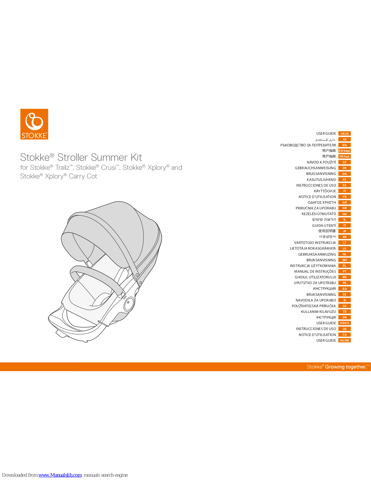 Stokke Stroller Summer Kit User Manual