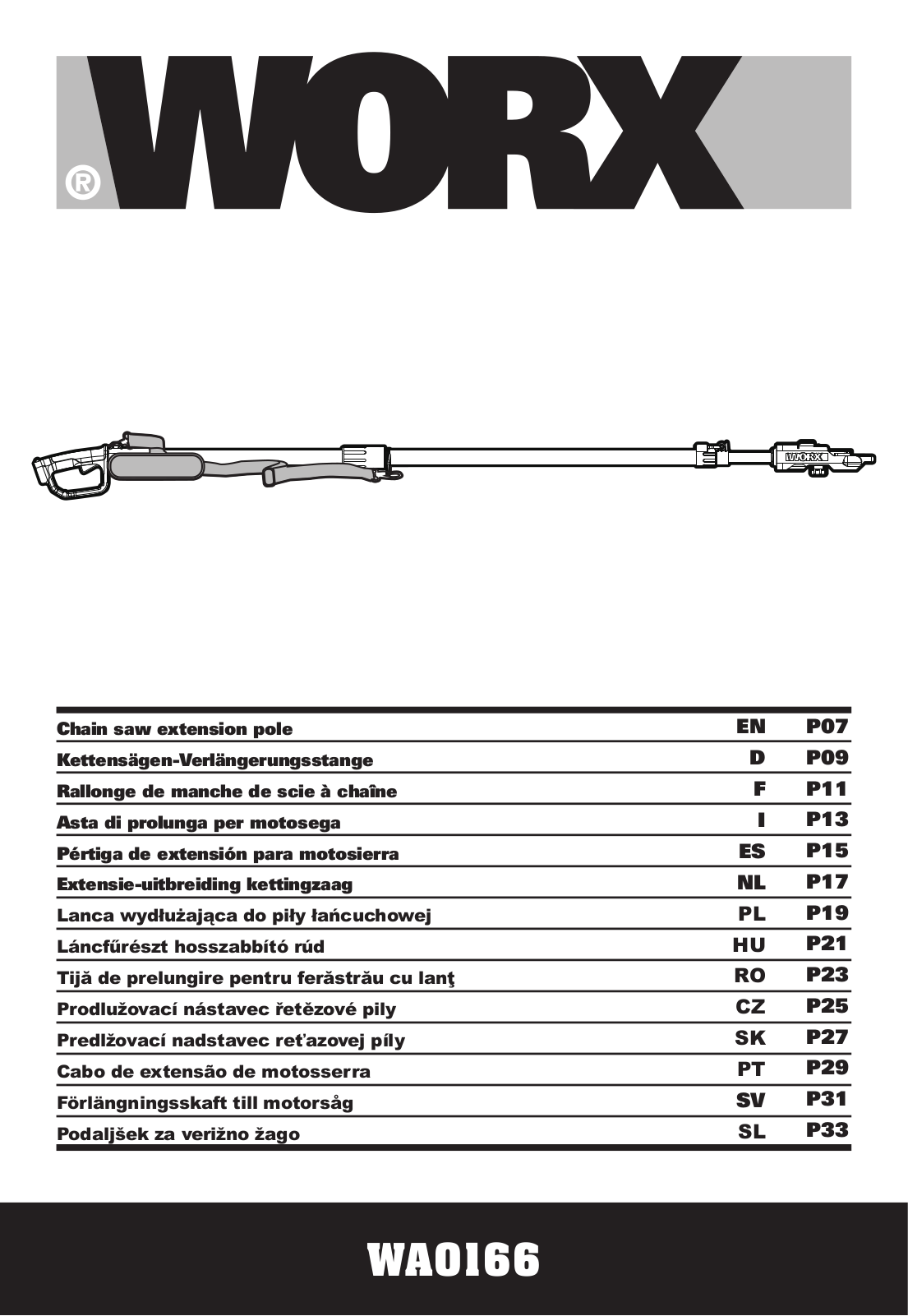 Worx WA0166 User guide - ManualMachine.com