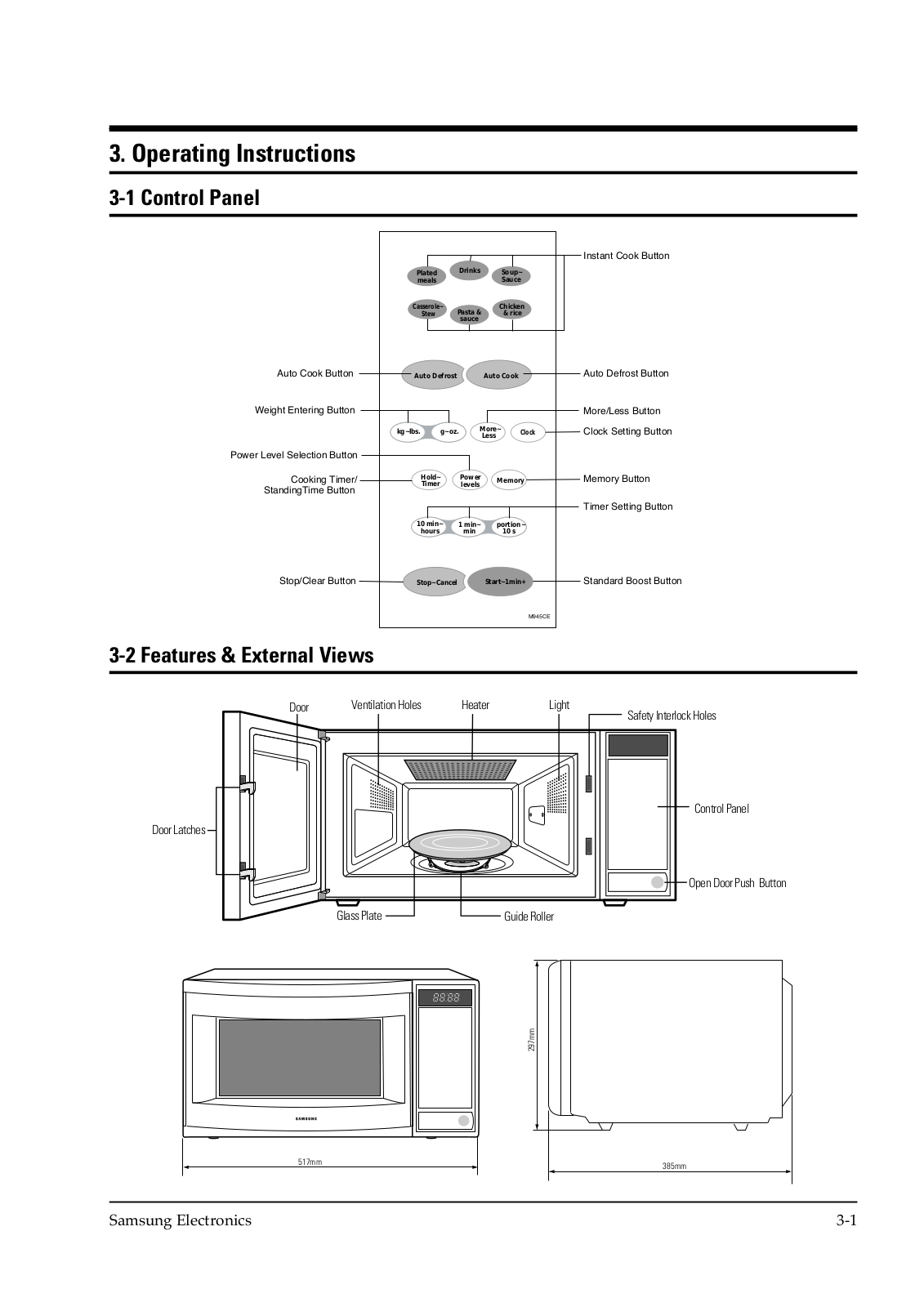 Samsung M945CE, M945CE-XSA Operating Instructions