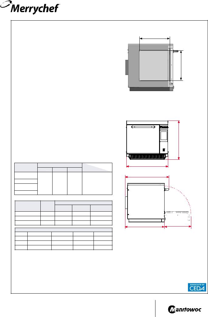 Merrychef Eikon E3 Datasheet