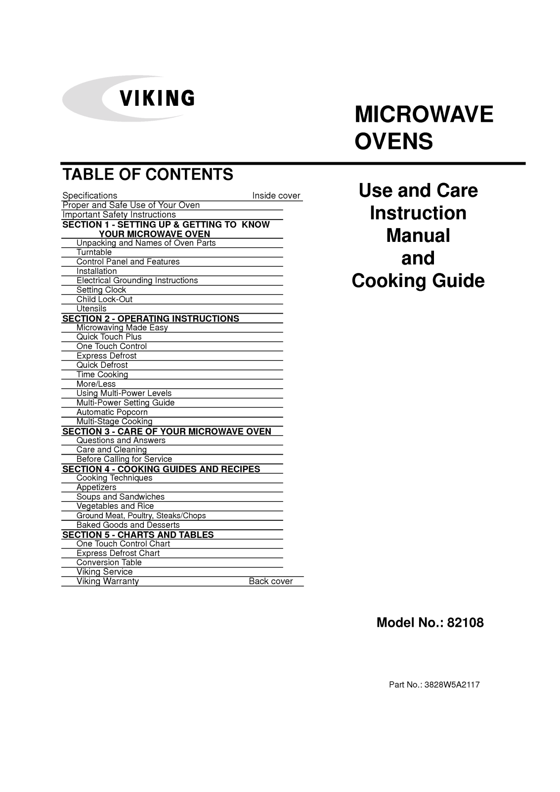 LG 82108 User Manual