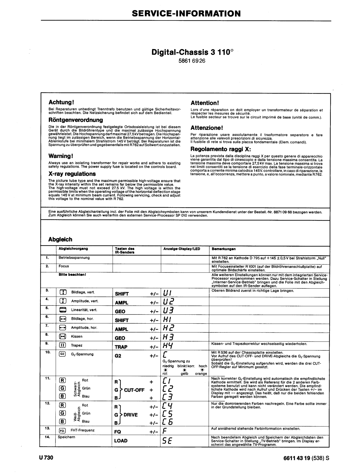 ITT DIGI 3-110 Schematic