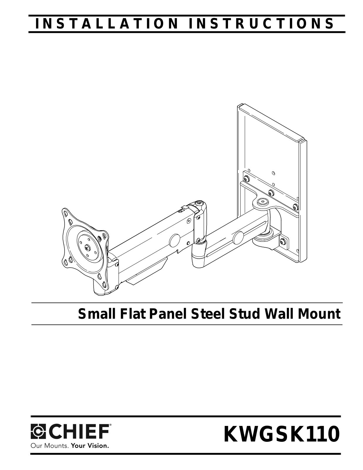 CHIEF KWGSK110 User Manual