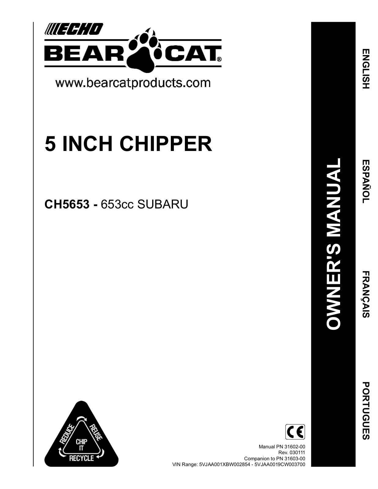 Echo CH5653 Owners Manual v.1