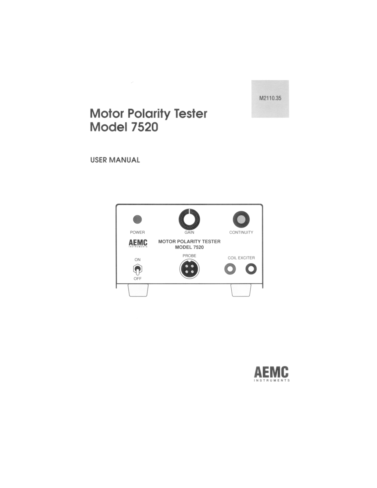 Aemc instruments 7520 User Manual