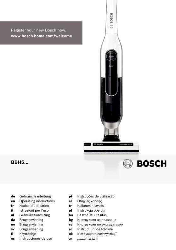 BOSCH BBH52550 User Manual
