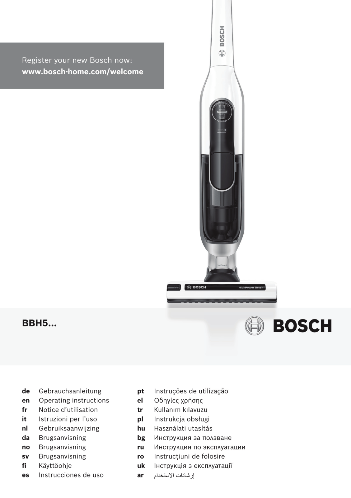 BOSCH BBH52550 User Manual